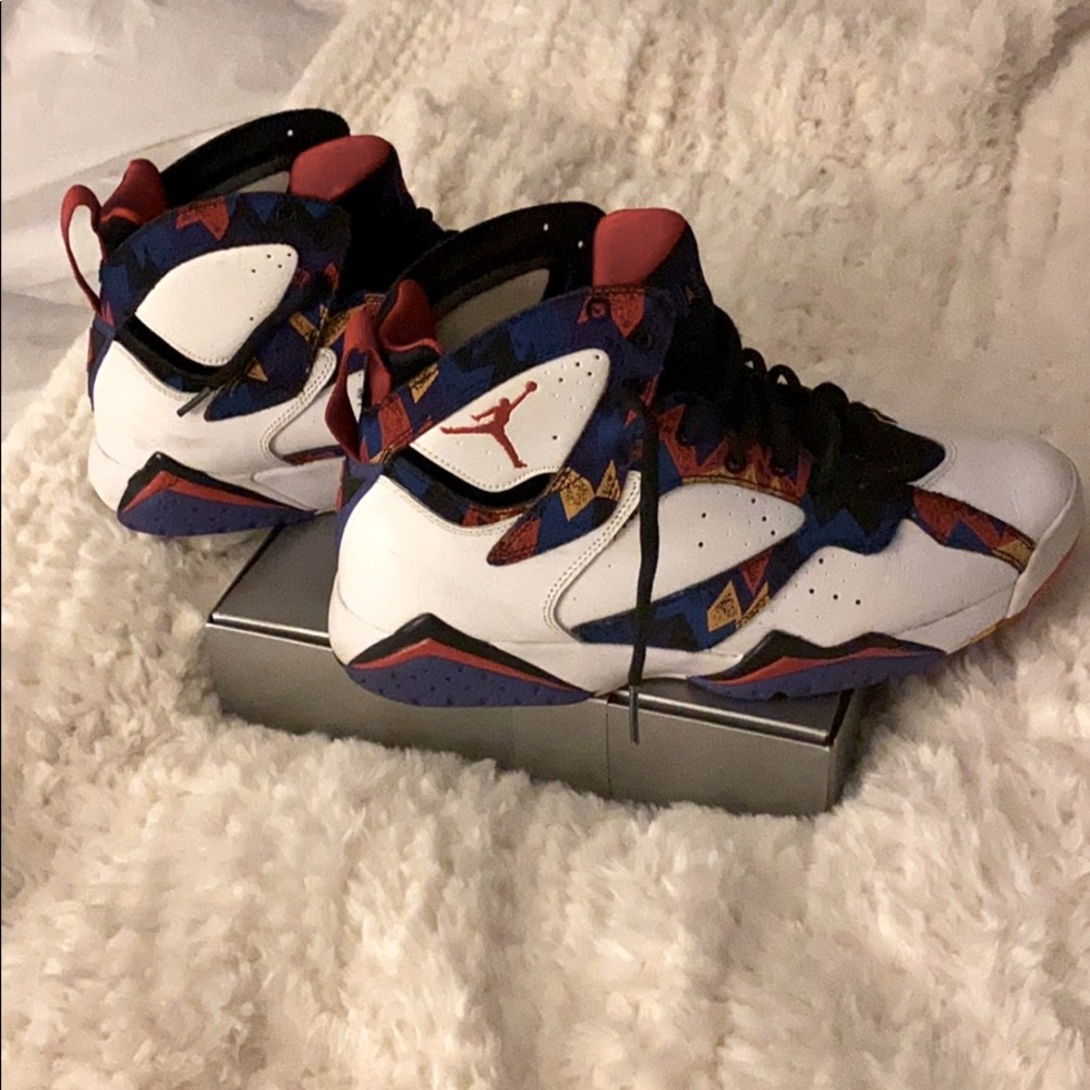 Jordan Air 7 Retro Sweater Mens' Shoes White/Univ